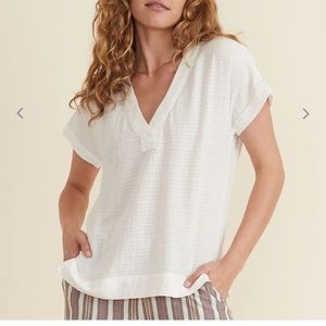 Marine Layer Bali Tunic in White Shadow